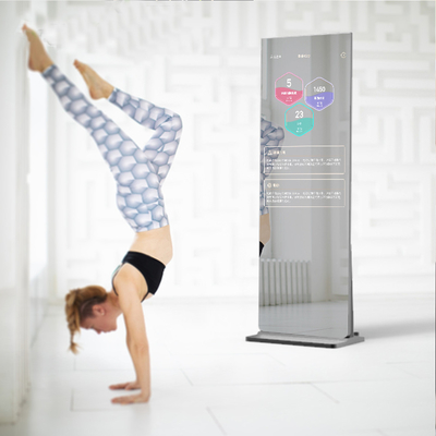 43-calowy ekran dotykowy Smart Mirror, kamera 3D Fitness Interactive Mirror