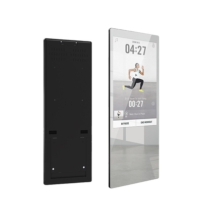 32-calowy ekran dotykowy Smart Mirror, interaktywne lusterko do domowej siłowni 350cd / m2