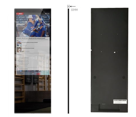 32-calowy ekran dotykowy Smart Mirror, interaktywne lusterko do domowej siłowni 350cd / m2